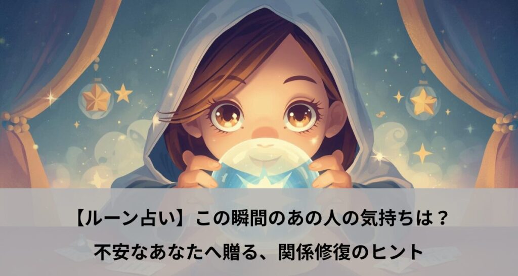 【ルーン占い】この瞬間のあの人の気持ちは？不安なあなたへ贈る、関係修復のヒント