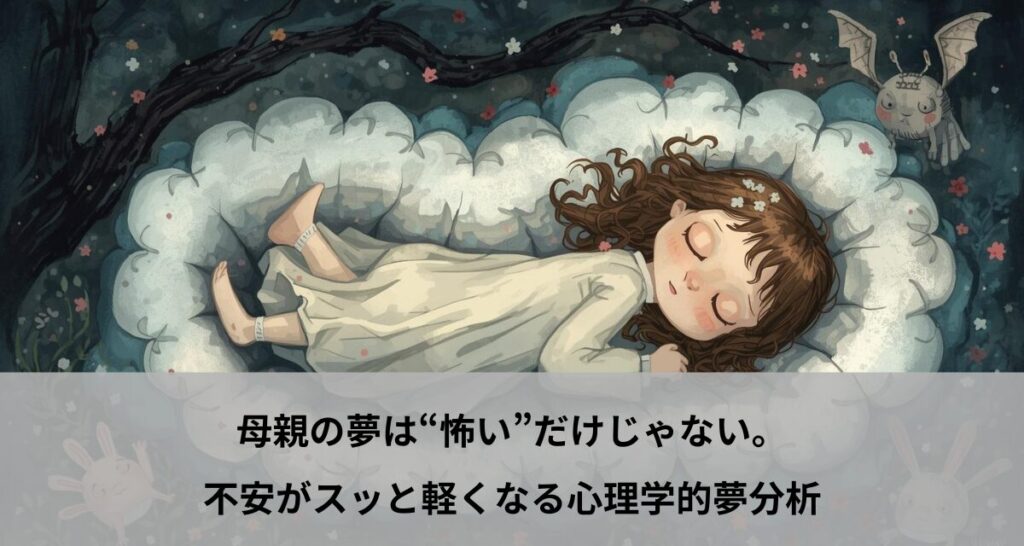 母親の夢は“怖い”だけじゃない。不安がスッと軽くなる心理学的夢分析