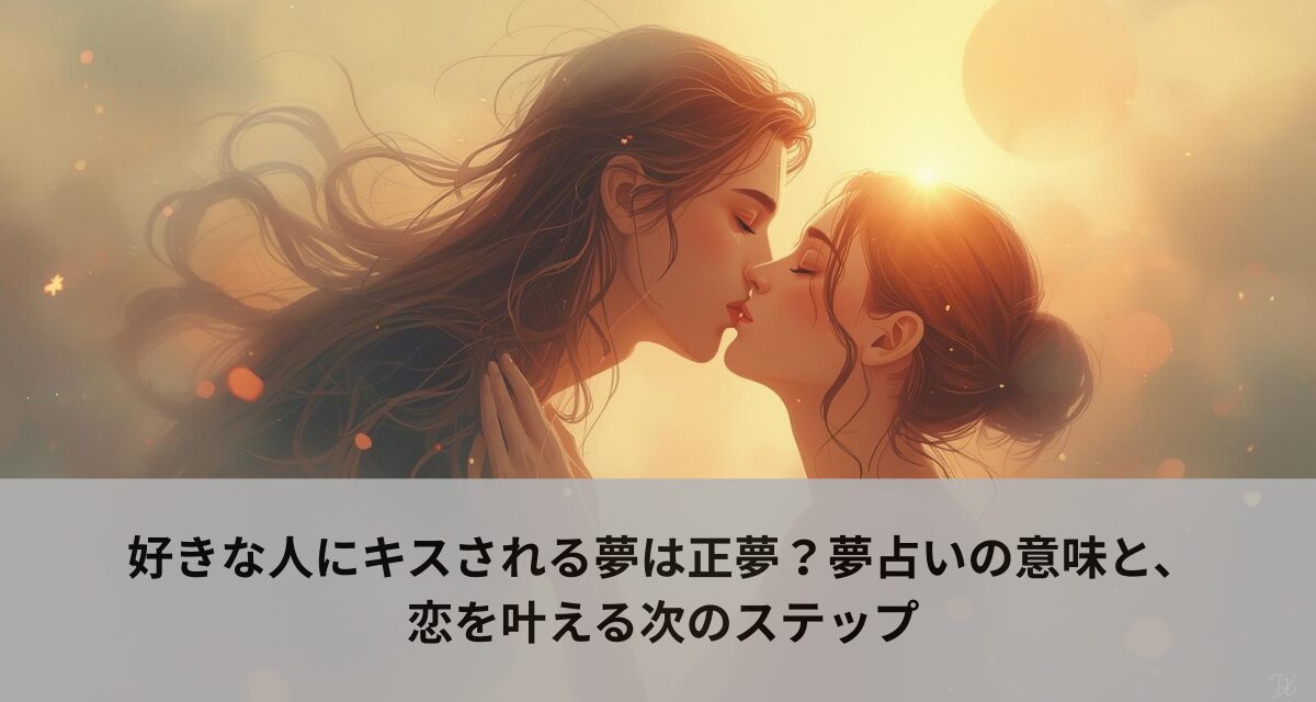好きな人にキスされる夢は正夢？夢占いの意味と、恋を叶える次のステップ