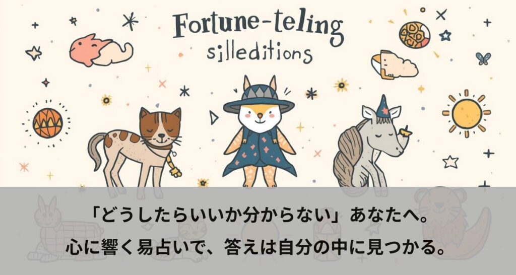 「どうしたらいいか分からない」あなたへ。心に響く易占いで、答えは自分の中に見つかる。