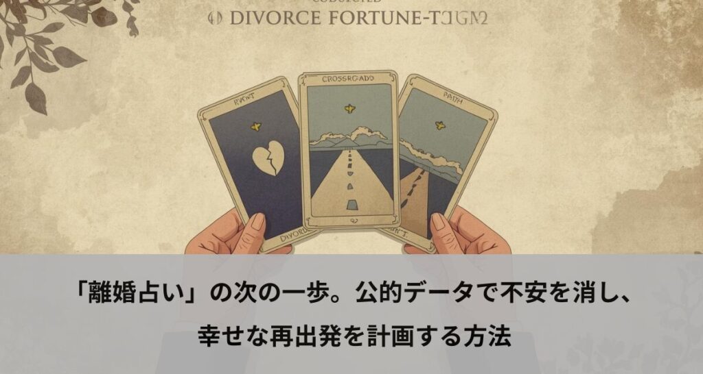 「離婚占い」の次の一歩。公的データで不安を消し、幸せな再出発を計画する方法