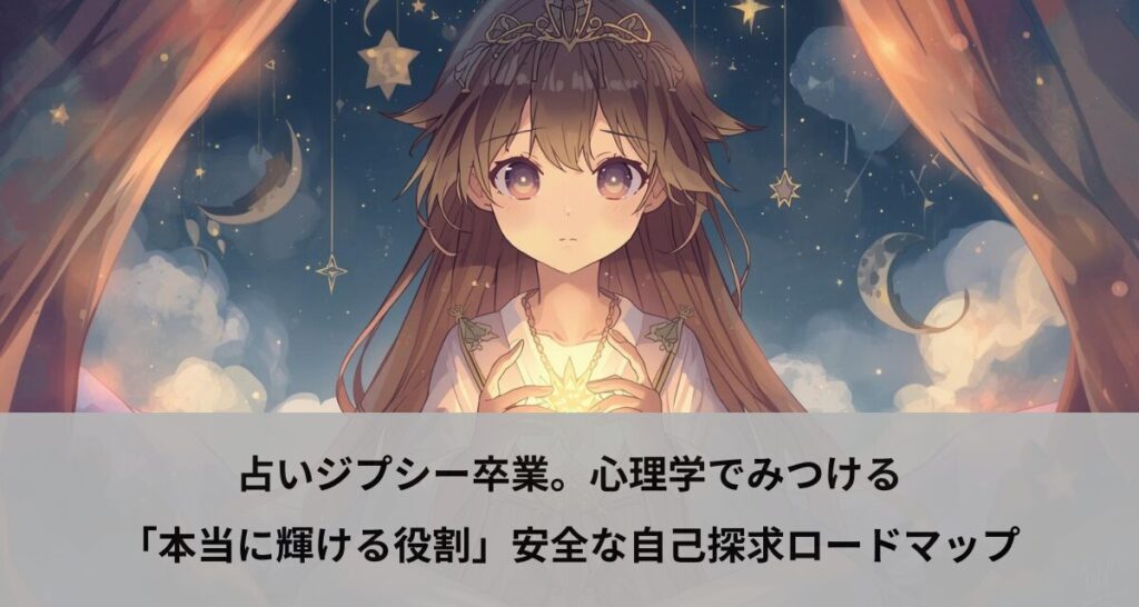 占いジプシー卒業。心理学でみつける「本当に輝ける役割」安全な自己探求ロードマップ