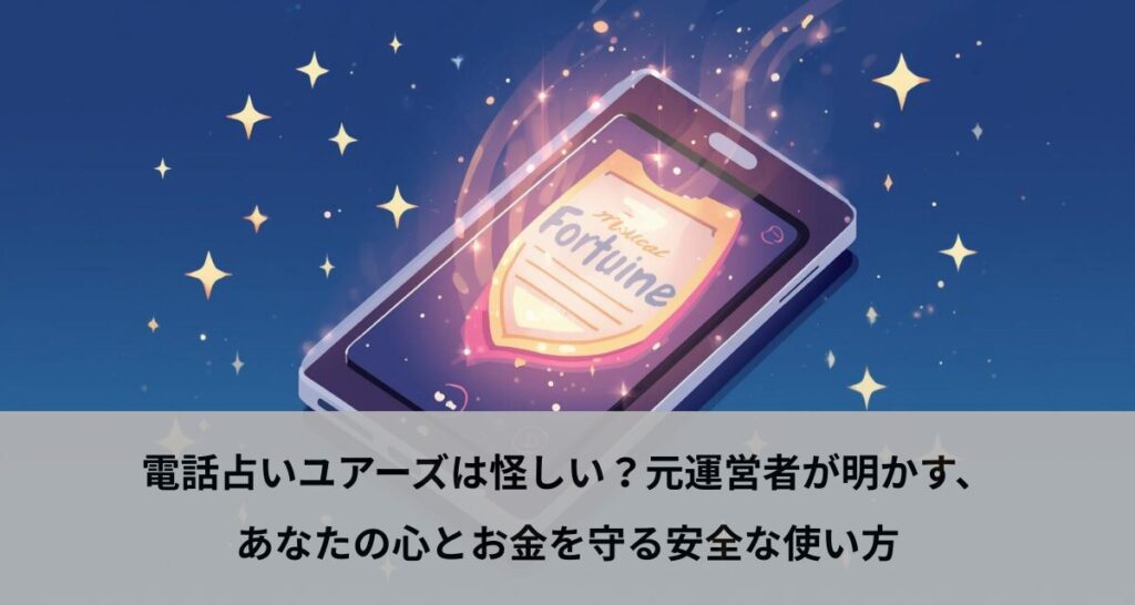 電話占いユアーズは怪しい？元運営者が明かす、あなたの心とお金を守る安全な使い方