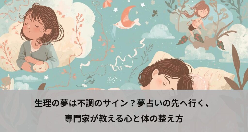 生理の夢は不調のサイン？夢占いの先へ行く、専門家が教える心と体の整え方