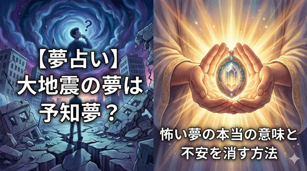 【夢占い】大地震の夢は予知夢？怖い夢の本当の意味と不安を消す方法