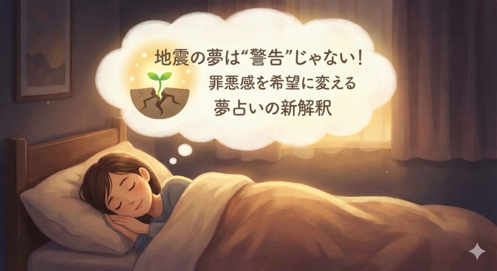 地震の夢は“警告”じゃない！罪悪感を希望に変える夢占いの新解釈
