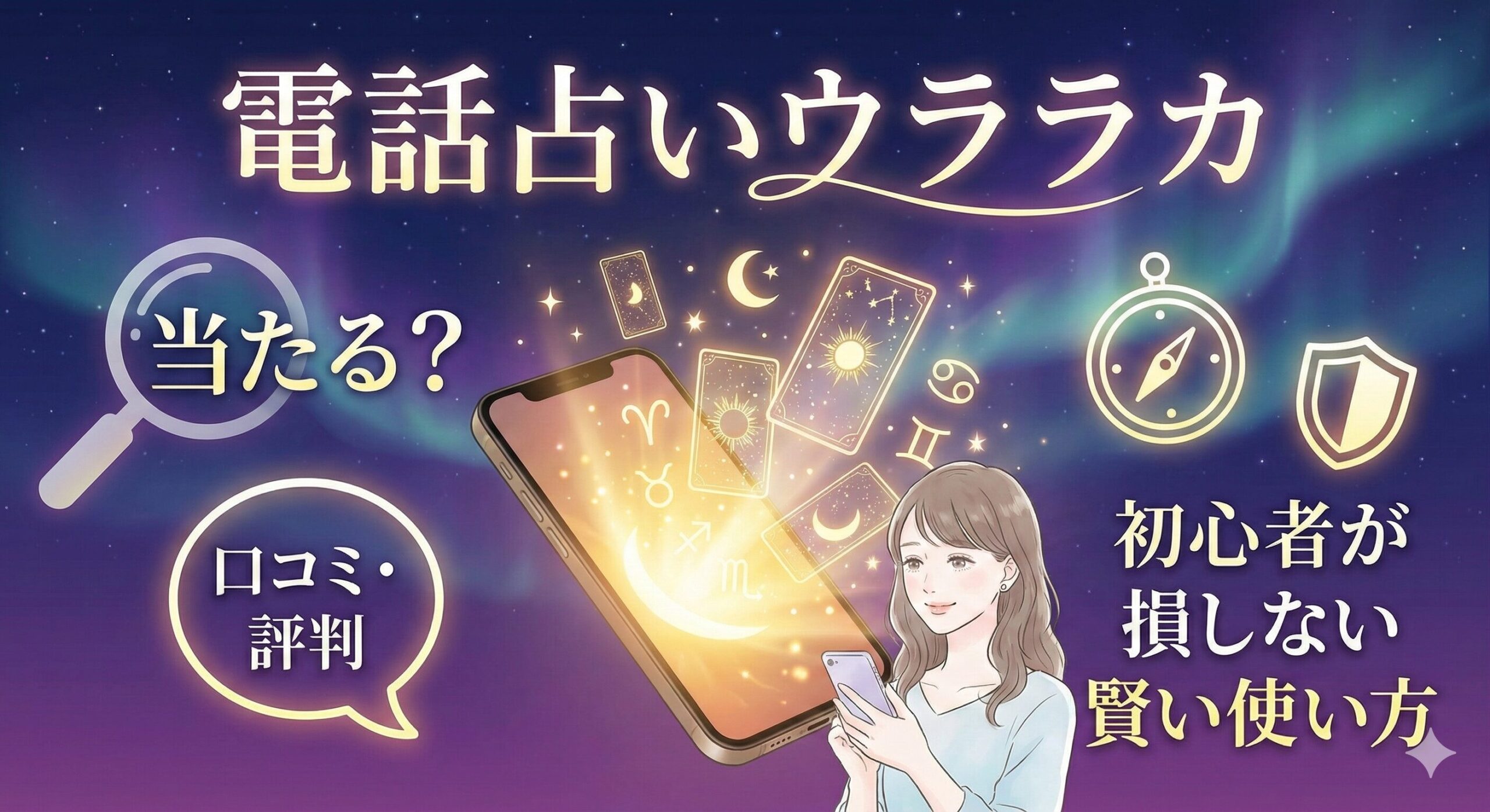 電話占いウララカは当たる？口コミ・評判と、初心者が損しない賢い使い方