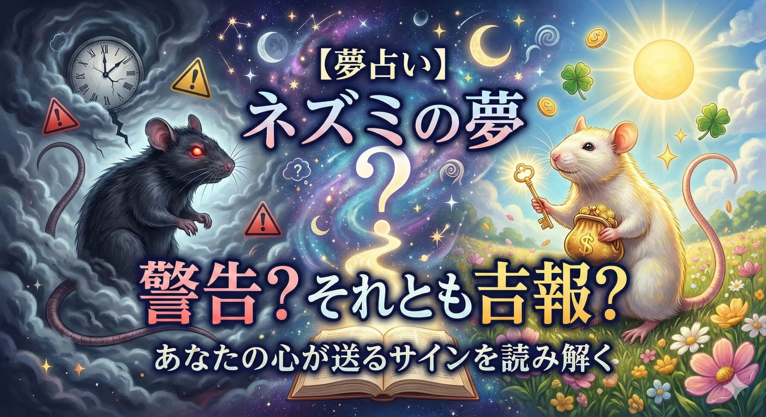 【夢占い】ネズミの夢は警告？それとも吉報？あなたの心が送るサインを読み解く