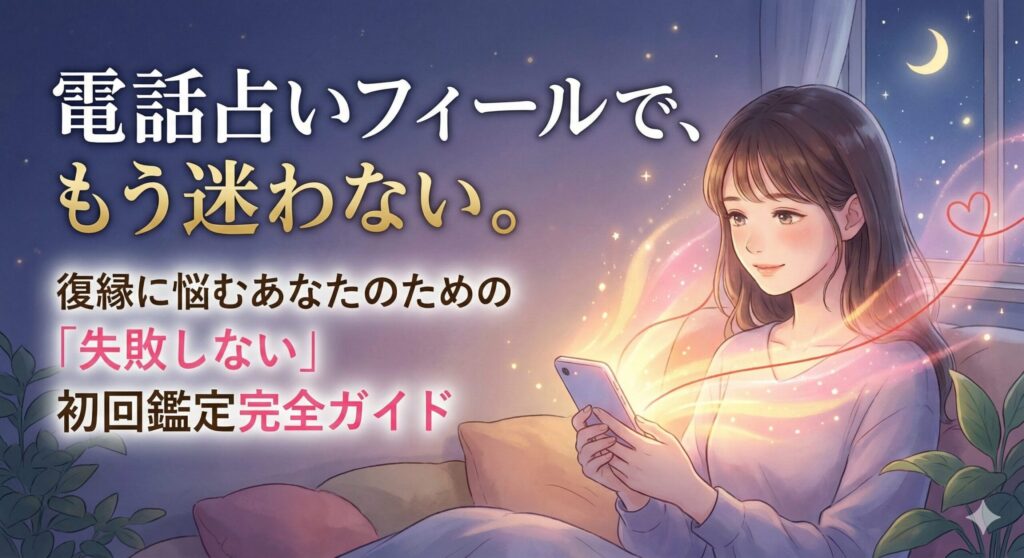 電話占いフィールで、もう迷わない。復縁に悩むあなたのための「失敗しない」初回鑑定完全ガイド