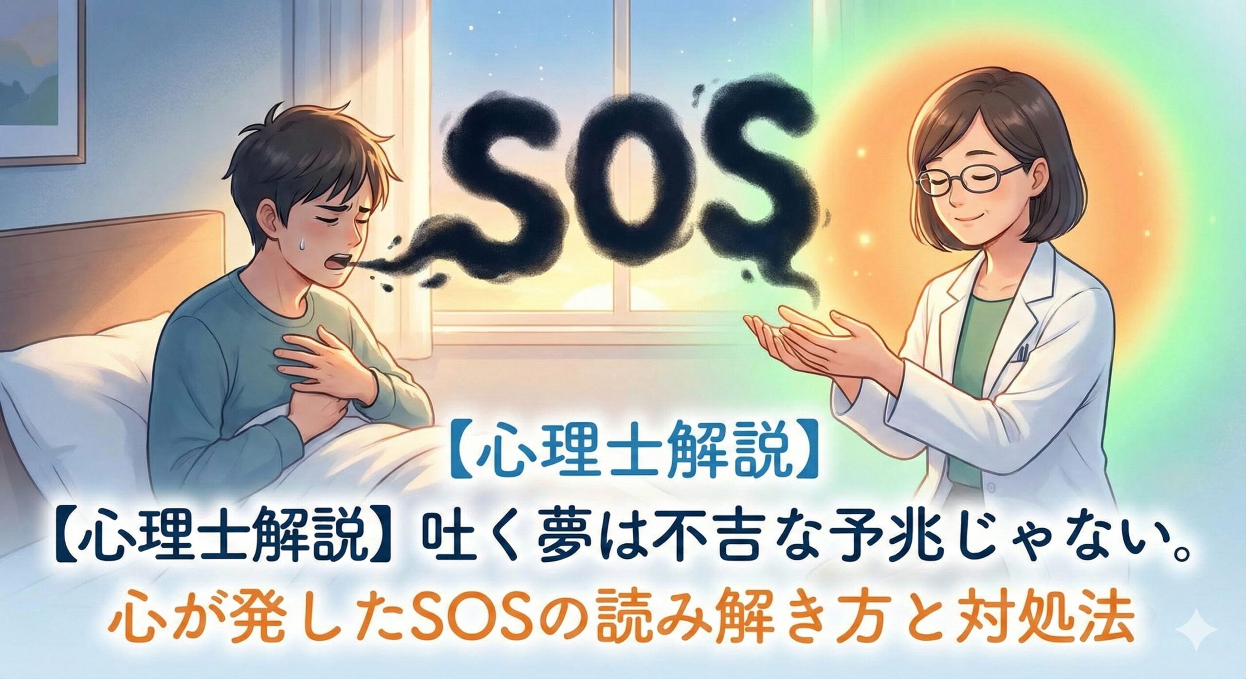 【心理士解説】吐く夢は不吉な予兆じゃない。心が発したSOSの読み解き方と対処法