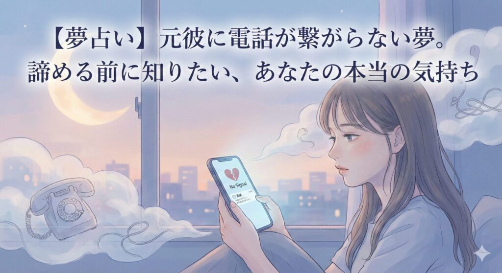 【夢占い】元彼に電話が繋がらない夢。諦める前に知りたい、あなたの本当の気持ち