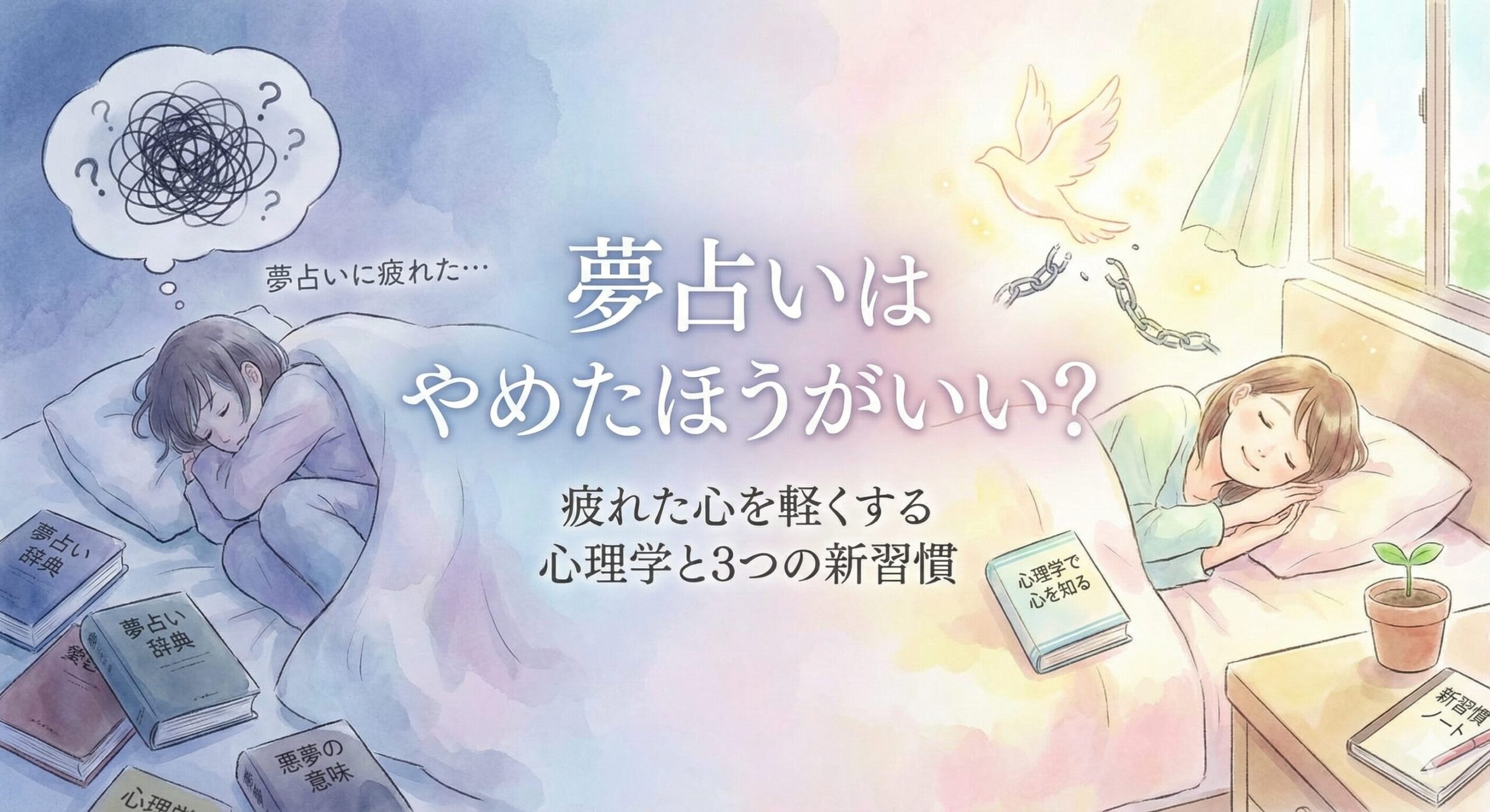 夢占いはやめたほうがいい？疲れた心を軽くする心理学と3つの新習慣