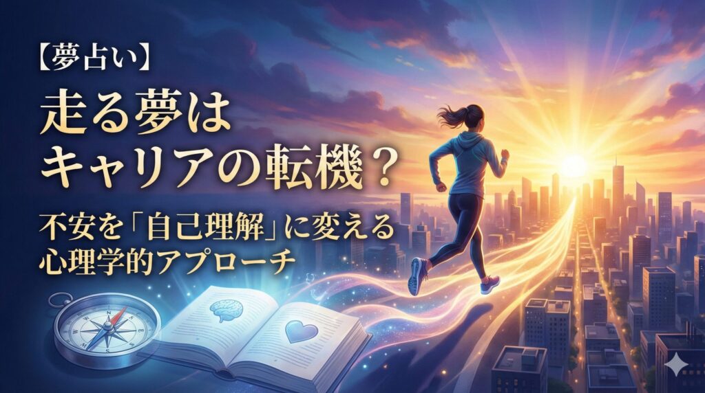 【夢占い】走る夢はキャリアの転機？不安を「自己理解」に変える心理学的アプローチ