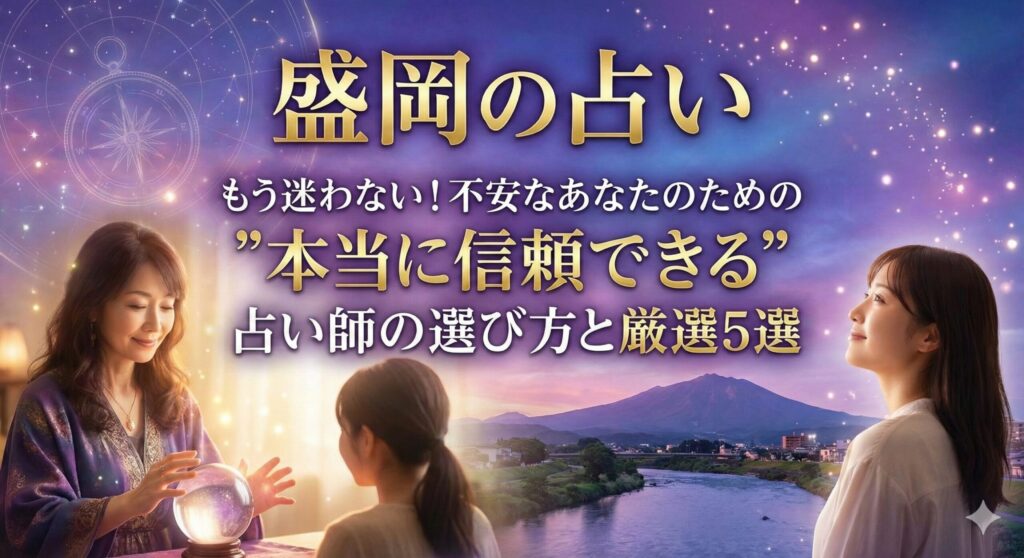 【盛岡の占い】もう迷わない！不安なあなたのための”本当に信頼できる”占い師の選び方と厳選5選