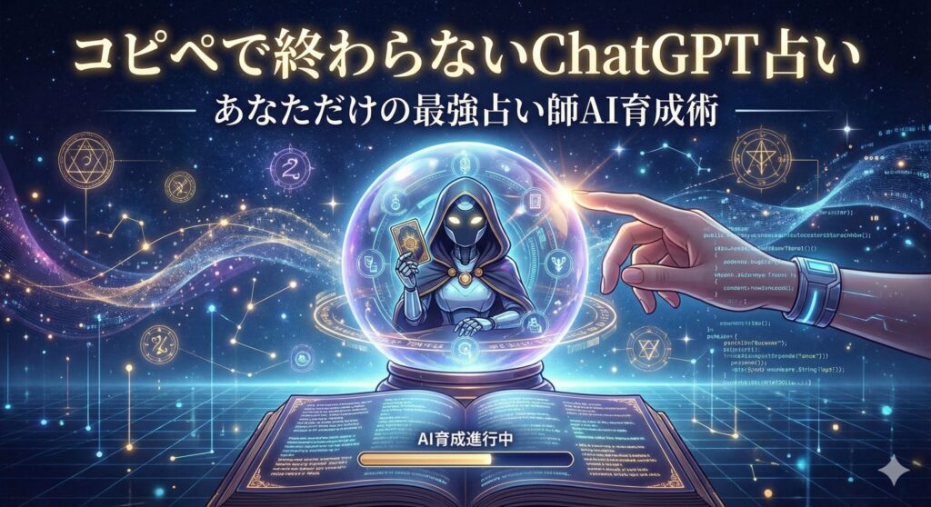 コピペで終わらないChatGPT占い｜あなただけの最強占い師AI育成術