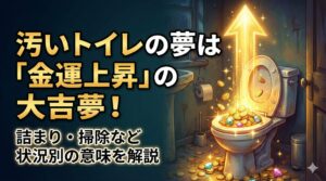 汚いトイレの夢は「金運上昇」の大吉夢！詰まり・掃除など状況別の意味を解説