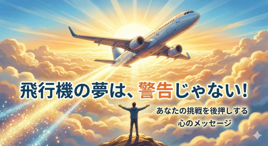 飛行機の夢占いは“警告”じゃない！あなたの挑戦を後押しする心のメッセージ