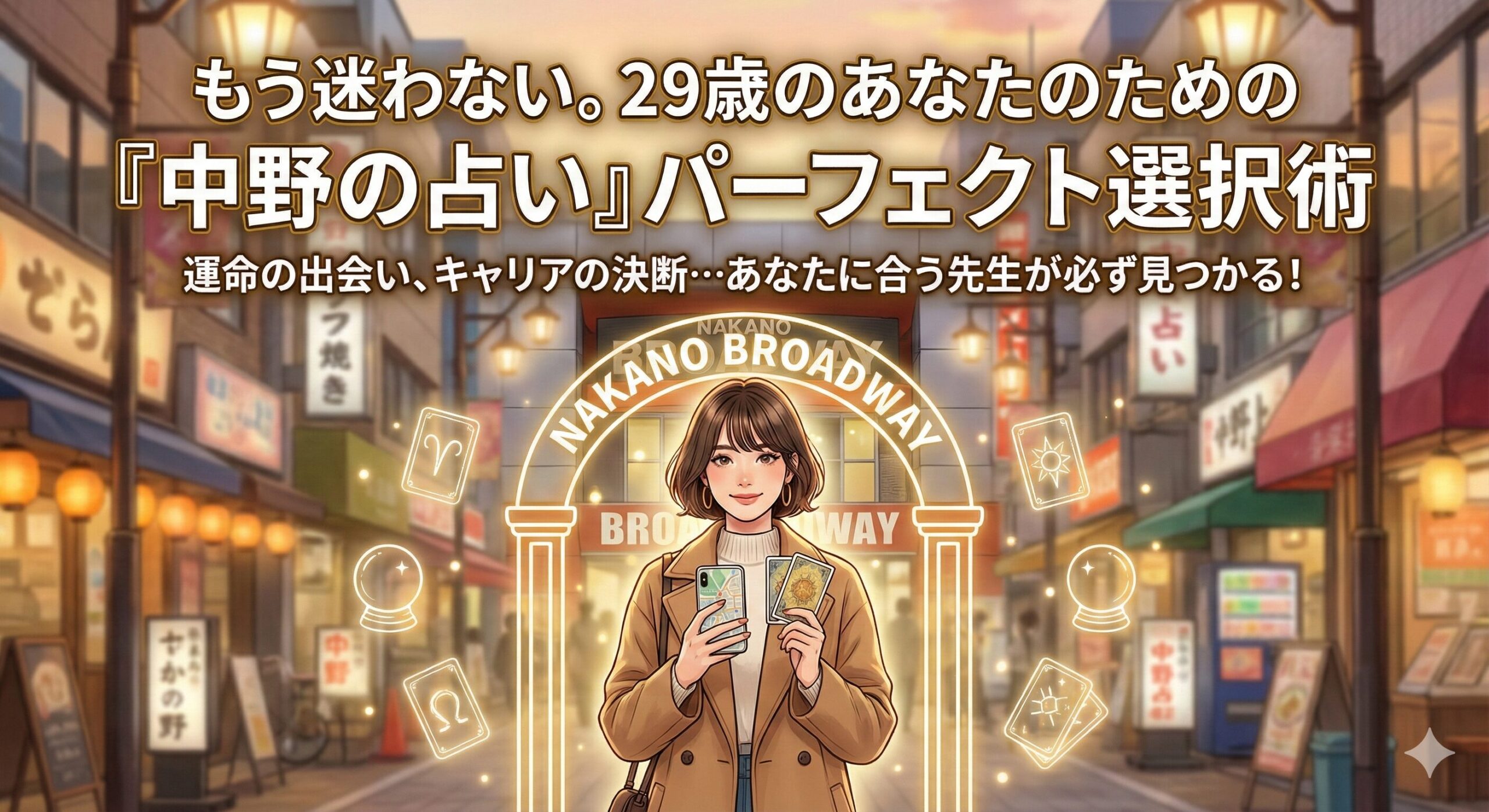 もう迷わない。29歳のあなたのための「中野の占い」パーフェクト選択術