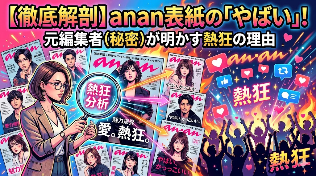 anan表紙の「やばい」を徹底解剖！元編集者が明かす熱狂の理由