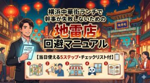 横浜中華街ランチで幹事が失敗しないための「地雷店」回避マニュアル【当日使える5ステップ・チェックリスト付】