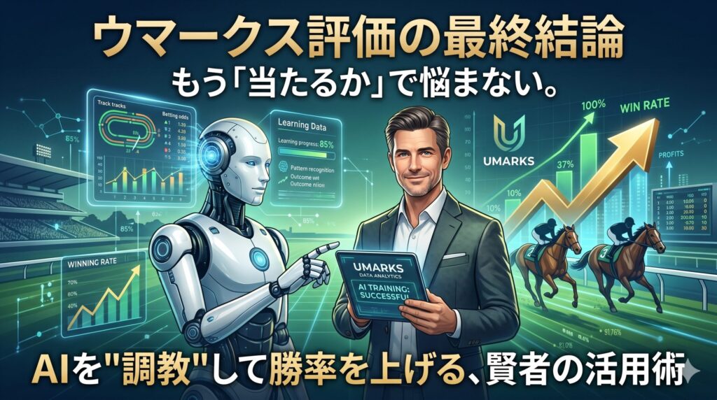 ウマークス評価の最終結論：もう「当たるか」で悩まない。AIを"調教"して勝率を上げる、賢者の活用術