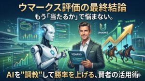 ウマークス評価の最終結論：もう「当たるか」で悩まない。AIを"調教"して勝率を上げる、賢者の活用術
