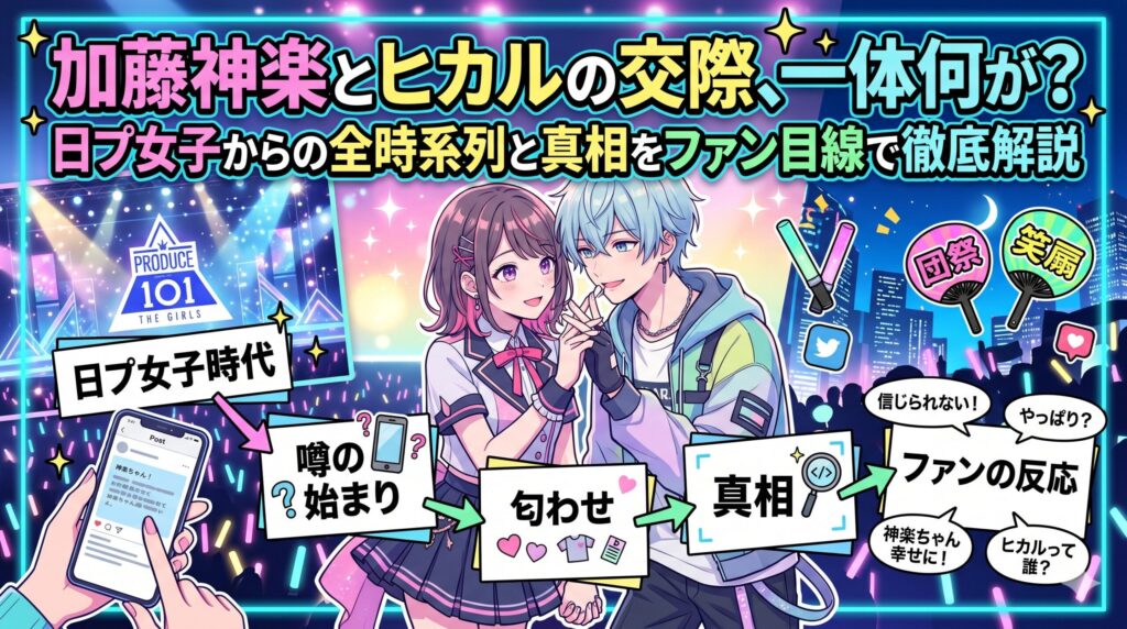 加藤神楽とヒカルの交際、一体何が？日プ女子からの全時系列と真相をファン目線で徹底解説