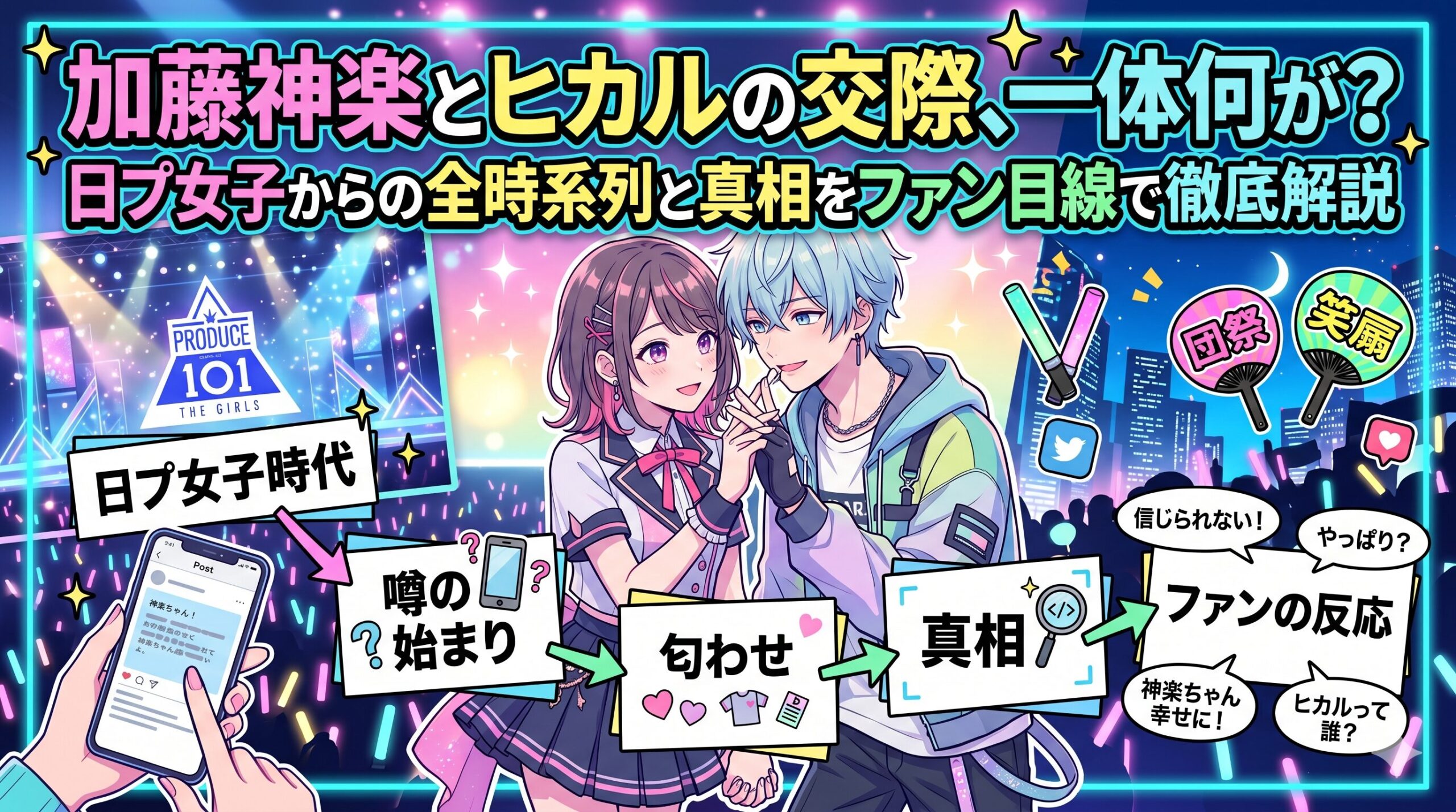 加藤神楽とヒカルの交際、一体何が？日プ女子からの全時系列と真相をファン目線で徹底解説