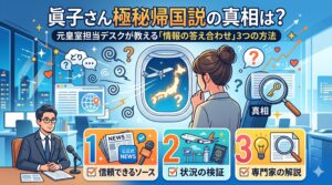 眞子さん極秘帰国説の真相は？元皇室担当デスクが教える「情報の答え合わせ」3つの方法