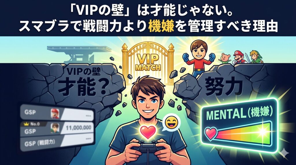「VIPの壁」は才能じゃない。スマブラで戦闘力より機嫌を管理すべき理由