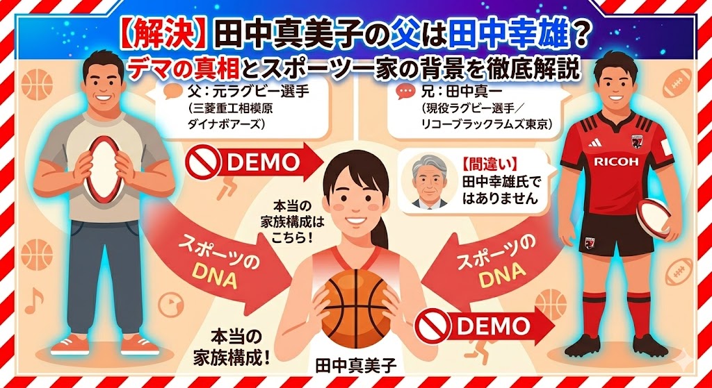 【解決】田中真美子の父は田中幸雄？デマの真相とスポーツ一家の背景を徹底解説