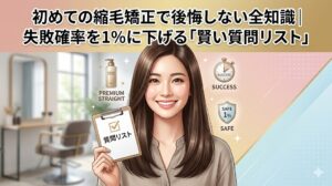 初めての縮毛矯正で後悔しない全知識｜失敗確率を1%に下げる「賢い質問リスト」