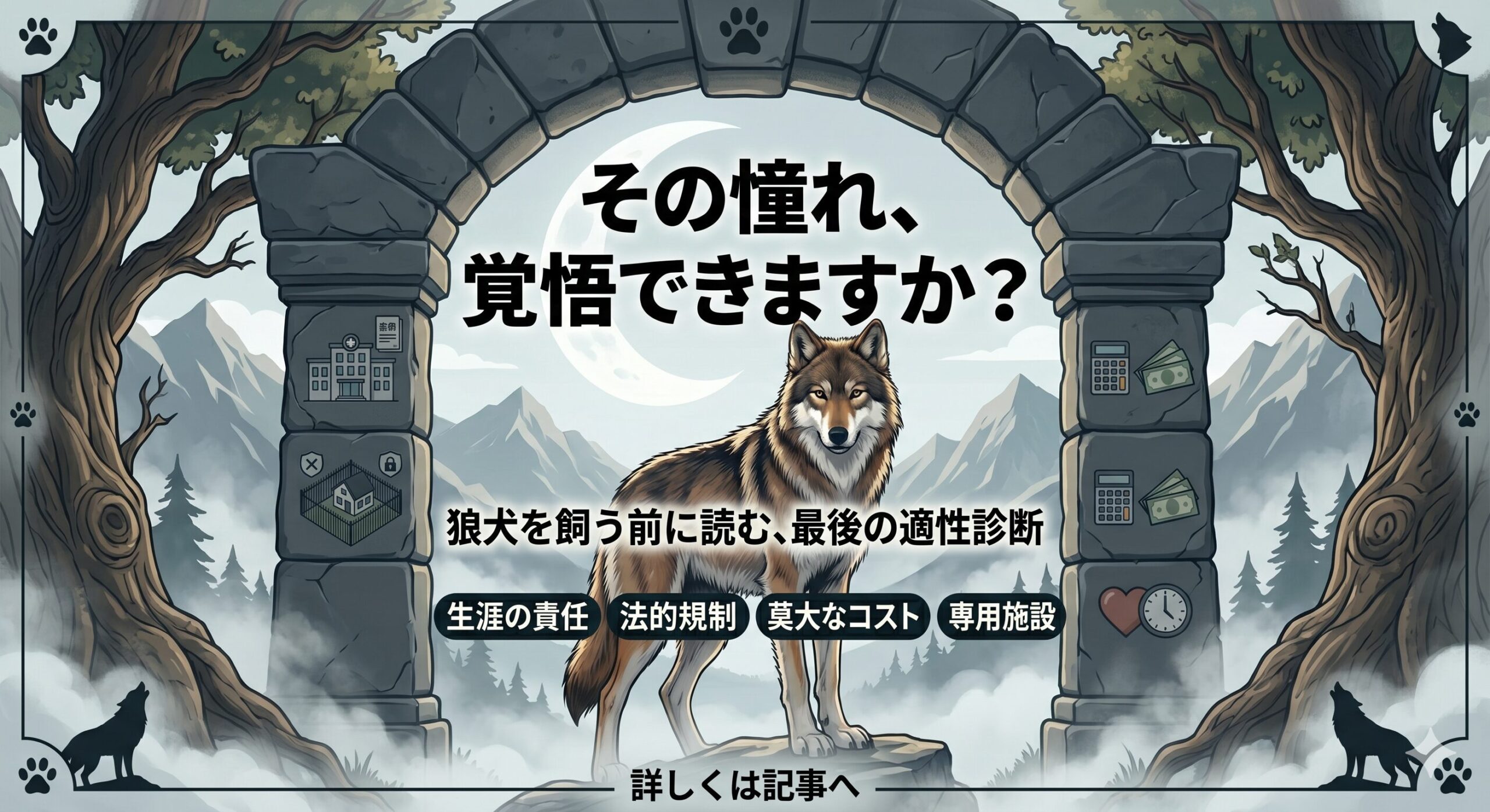 その憧れ、覚悟できますか？ 狼犬を飼う前に読む、最後の適性診断