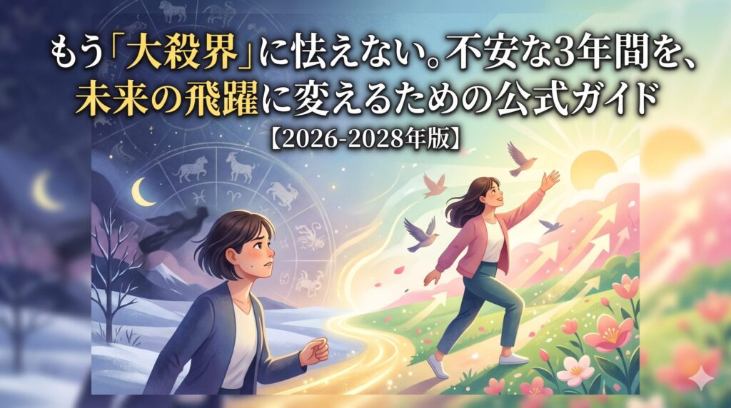 もう「大殺界」に怯えない。不安な3年間を、未来の飛躍に変えるための公式ガイド