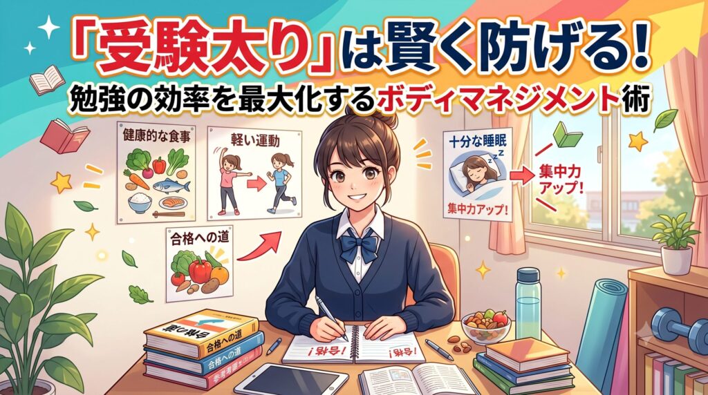 「受験太り」は賢く防げる！勉強の効率を最大化するボディマネジメント術