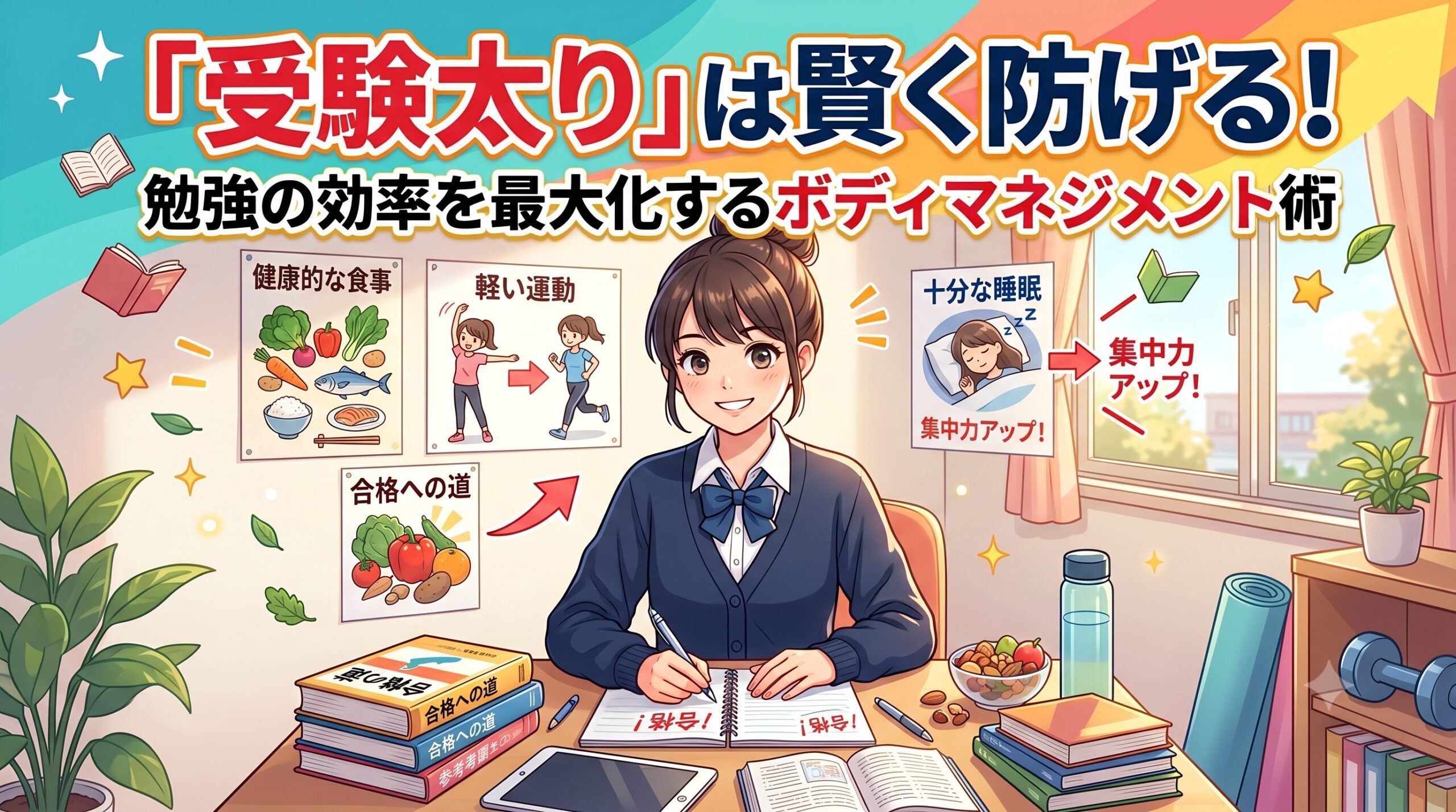 「受験太り」は賢く防げる!勉強の効率を最大化するボディマネジメント術