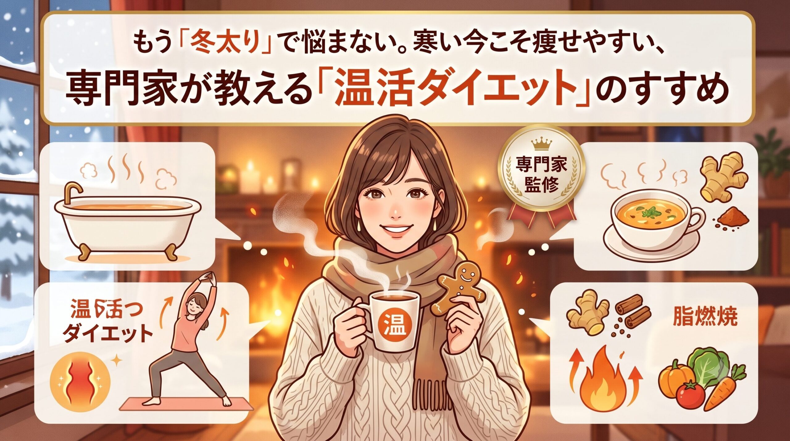 もう「冬太り」で悩まない。寒い今こそ痩せやすい、専門家が教える「温活ダイエット」のすすめ